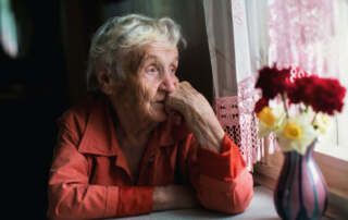 Lonely older woman Lonely older woman